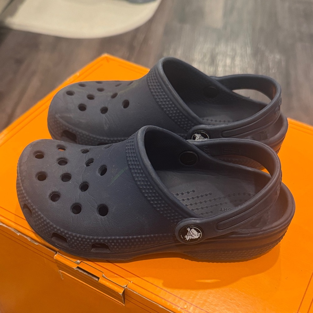 Kids Navy Clogs size 12
